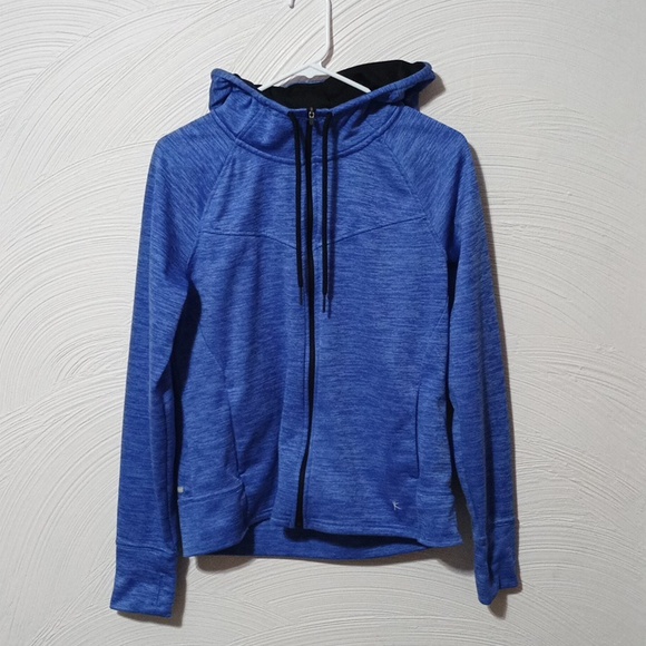 Danskin Now blue full zip jacket women's medium 100% polyester - Picture 6 of 8